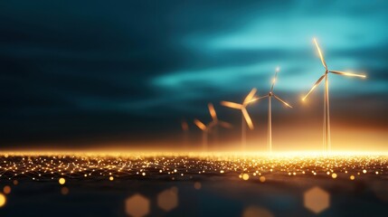 Energy stock portfolio Chart showing the allocation of investments in different energy companies, dark background, represents a balanced energy portfolio