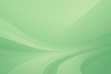 A futuristic abstract background with multiple layers of curved, smooth mint green lines creating a dynamic sense of speed and depth.