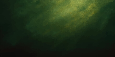 Obraz premium Dark stormy night sky backdrop with green grunge texture and light rays