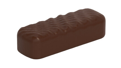 Chocolate bar isolated on transparent background. 3D illustration