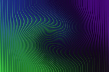 Obraz premium Abstract background with wavy lines and a gradient of green, blue, and purple, creating a modern and dynamic visual effect for various applications