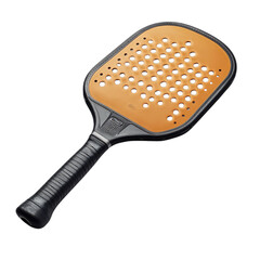 Paddle tennis equipment on transparent background