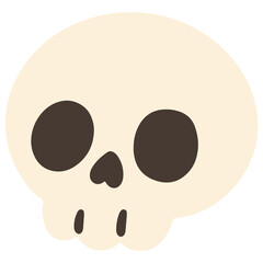 Skull Halloween clipart transparent background