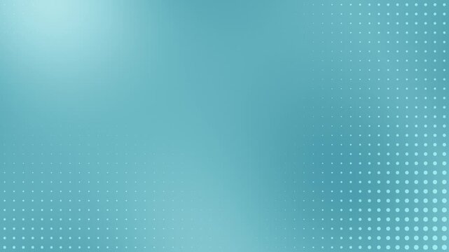 Abstract blue gradient background with halftone dot pattern, modern abstract animation for technology, fintech, branding and corporate presentation. Seamless Loop