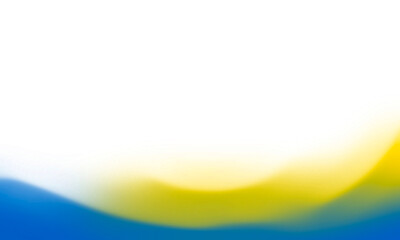 Blue Yellow Gradient Abstract Wavy Border