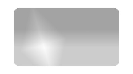 Realistic transparent glass rectangle plate. Acrylic texture frame with light reflection and glossy effect. Empty panel on white background. Vector PNG illustration.