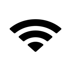Wifi black icon on a transparent background