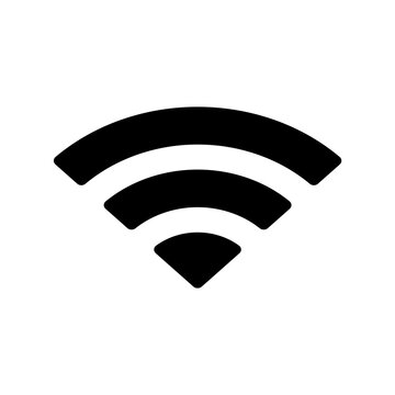 Wifi black icon on a transparent background