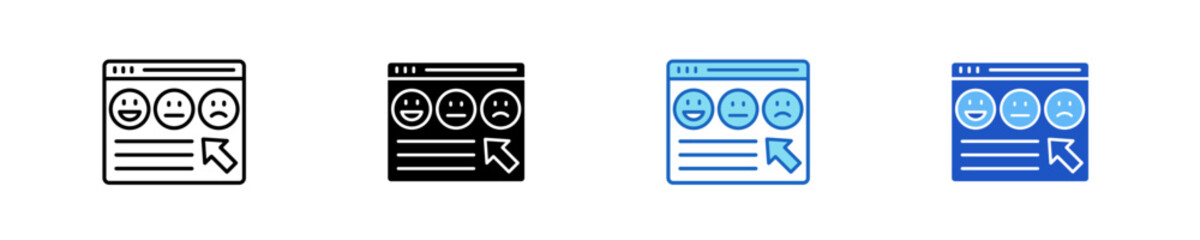 Positive Feedback  Icon Set Multiple Style Collection