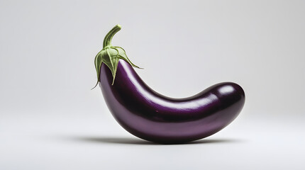 eggplant on a white background