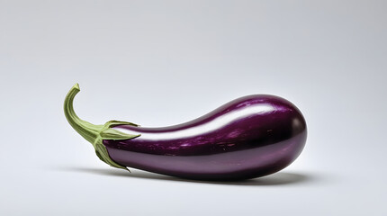 eggplants on a white background