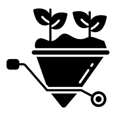 Modern design icon of mulch