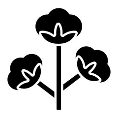 Modern design icon of cotton flower 