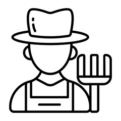 An icon design of gardener