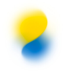 Abstract Blue Yellow Gradient Sphere Shape Illustration