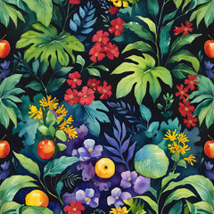 seamless pattern with flowers
