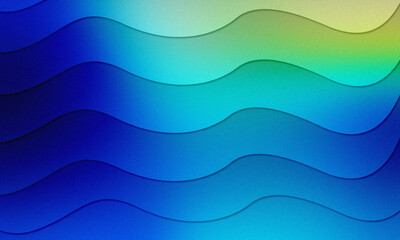 Fototapeta premium Vibrant Fluid Waves Abstract Background Gradients Blend Layered Smooth Color Transition