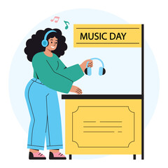 Buying Music Concert Ticket PNG file on transparent background.