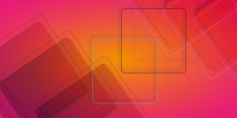 Overlapping geometric shapes creating a modern abstract design with shades of blue on a dark background. Minimal geometric background with dynamic hexagon lines. Vector Illustration.