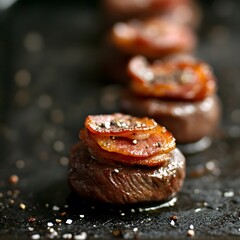 Delicious Bacon-Wrapped Filet Mignon Bites Appetizer