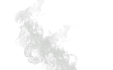 Wispy grey smoke gracefully swirling against a transparent background, creating an ethereal and mysterious atmosphere, isolated on transparent background perfect for design