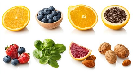 Assorted Healthy Fruits and Whole Foods Collection