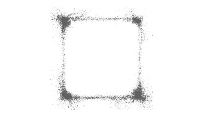Obraz premium Black Grunge Dust Square Frame Texture