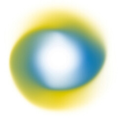 Abstract Blue Yellow Gradient Circle Illustration