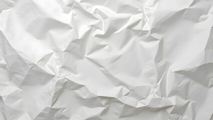 Fototapeta premium Abstract Crumpled White Paper Texture Background