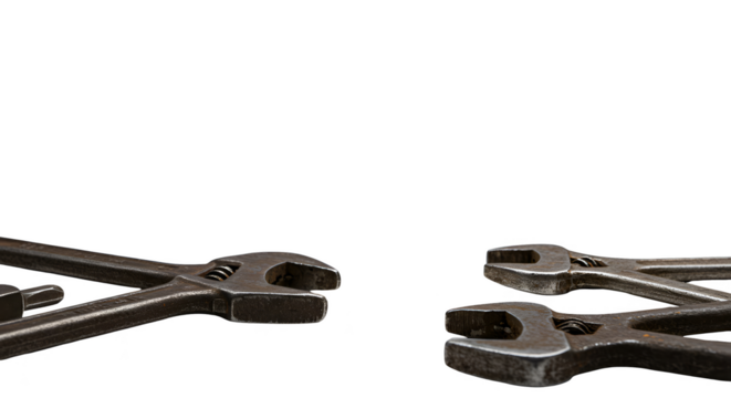 Isolated Realistic Pliers on Black Background Metal Tool Close Up