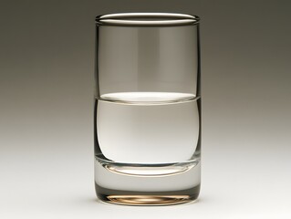 Half Full Glass of Water Photography Minimalist Studio Shot