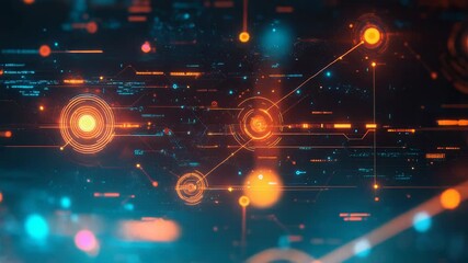 Digital data network connecting circuit board elements - Powered by Adobe