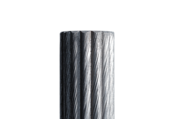 A vertical bundle of black disposable straws wrapped in clear plastic.