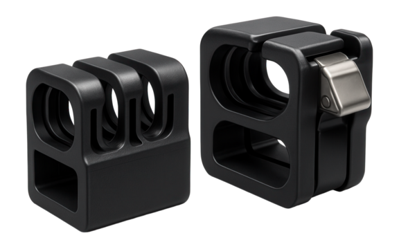 Large-capacity clamp blocks organize and secure cables in office server rooms.