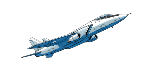 Pixel Art Fighter Jet Illustration Flying Against Black Background