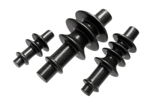 Lightweight carbon fiber insulators for aerospace, ensuring high-strength thermal