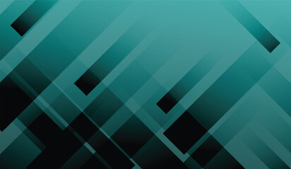 Gradient of blue and green vibrant composition of contemporary rectangular shapes in stylish background of abstract technology design