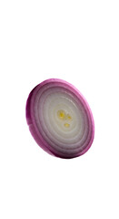 Isolated Red Onion Slice Realistic Food Photo