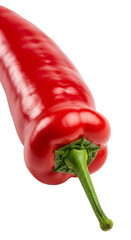 Isolated red pepper on black background photo