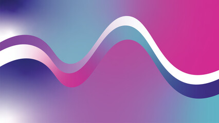 Abstract fluid wave gradient background design with vibrant purple and blue tones vector