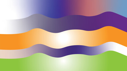 Abstract gradient waves seamless pattern background vibrant color flow motion art vector