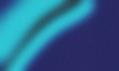 Diagonal Band Of Bright Teal On Dark Blue Grainy Background