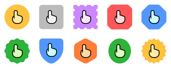 Editable pointing hand gesture vector icon. Part of a big icon set family. Perfect for web and app interfaces, presentations, infographics, etc