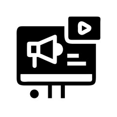 Digital marketing campaign on computer screen