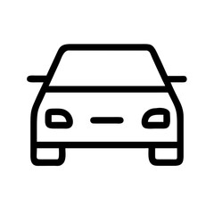 Front car icon, clean and modern design style