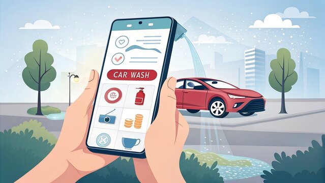 Convenient mobile car wash app for on-demand auto detailing services anytime anywhere near you now available