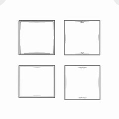 Retro Floral Decorative Border Pack