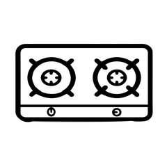 Two Burner Stove Icon