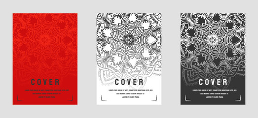 Luxury mandala background with floral ornament pattern. Hand drawn mandala design. Vector mandala template for decoration invitation, cards, wedding, logos, cover, brochure, flyer, banner 