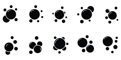 Fototapeta premium Soap foam icon. bubbles and wind icons .